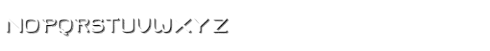 Hard Stones Pro Sans Strip Shadow Font LOWERCASE