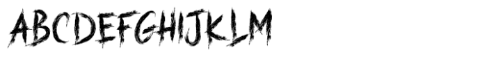Hard Street Font UPPERCASE