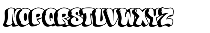 Hard Zone Graffiti Shadow Font UPPERCASE