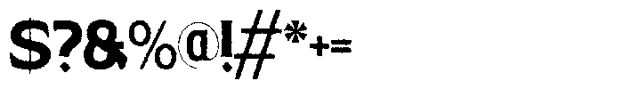 Hardan Vintage Rough Font OTHER CHARS
