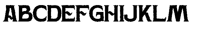 Hardan Vintage Rough Font UPPERCASE