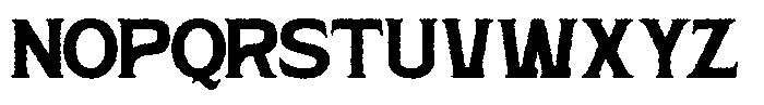 Hardan Vintage Rough Font UPPERCASE