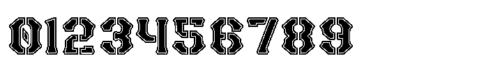 Hardline Ranger Display Font OTHER CHARS