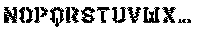 Hardline Ranger Display Font UPPERCASE