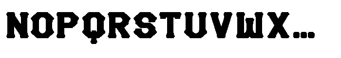 Hardline Ranger Regular Font LOWERCASE