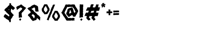 Hardsick Rough Font OTHER CHARS