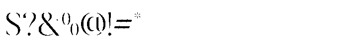 Harfine Regular Font OTHER CHARS