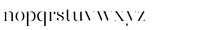 Harfine Regular Font LOWERCASE