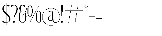 Harfterd Regular Font OTHER CHARS