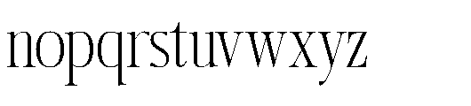 Harfterd Regular Font LOWERCASE