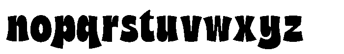 Harley Maykids Font LOWERCASE