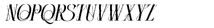 Harlios Italic Font UPPERCASE