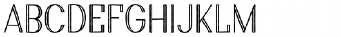 Harman Elegant Inline Font UPPERCASE