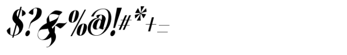 Harmond Black Italic Condensed Font OTHER CHARS