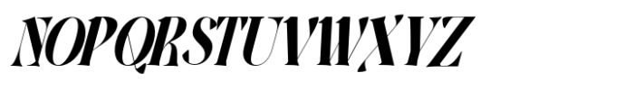 Harmond Black Italic Condensed Font UPPERCASE