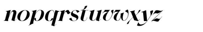 Harmond Bold Italic Font LOWERCASE