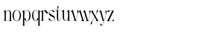Harmond Condensed Font LOWERCASE