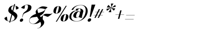 Harmond Extra Bold Italic Font OTHER CHARS