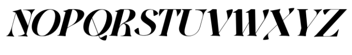 Harmond Extra Bold Italic Font UPPERCASE