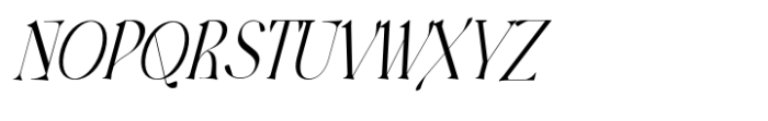 Harmond Italic Condensed Font UPPERCASE