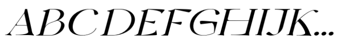 Harmond Italic Expanded Font UPPERCASE
