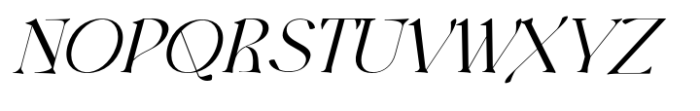 Harmond Italic Font UPPERCASE