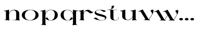 Harmond Medium Extra Expanded Font LOWERCASE