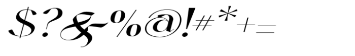 Harmond Medium Italic Expanded Font OTHER CHARS