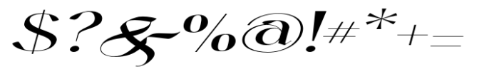 Harmond Medium Italic Extra Expanded Font OTHER CHARS