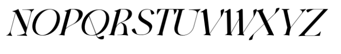 Harmond Medium Italic Font UPPERCASE
