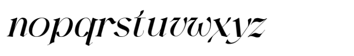 Harmond Medium Italic Font LOWERCASE