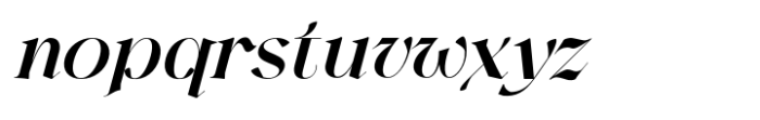 Harmond Semi Bold Italic Font LOWERCASE