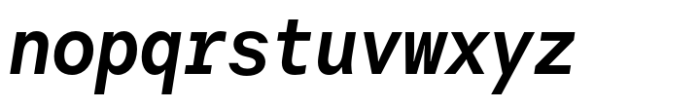 Harmonia Sans Mono Bold Italic Font LOWERCASE