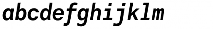 Harmonia Sans Std Mono Bold Italic Font LOWERCASE