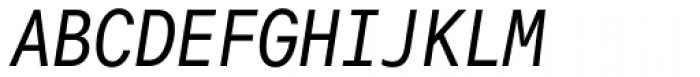 Harmonia Sans Std Mono Italic Font UPPERCASE