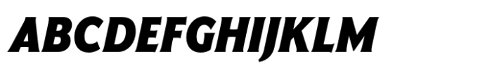 Harmonique Black Italic Font UPPERCASE