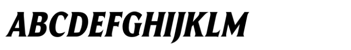 Harmonique Display Heavy Italic Font UPPERCASE