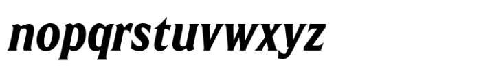 Harmonique Display Heavy Italic Font LOWERCASE