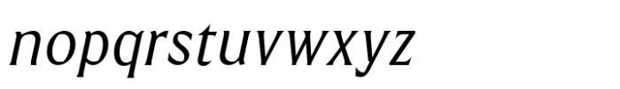 Harmonique Display Light Italic Font LOWERCASE