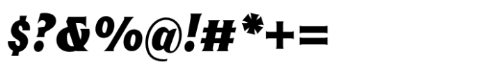 Harmonique Display Ultra Italic Font OTHER CHARS