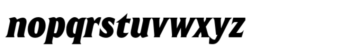 Harmonique Display Ultra Italic Font LOWERCASE