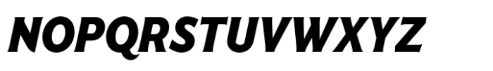 Harmonique Heavy Italic Font UPPERCASE