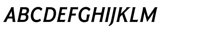 Harmonique Medium Italic Font UPPERCASE