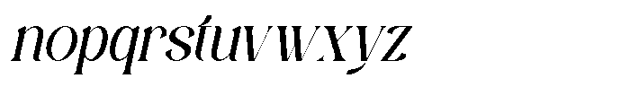 Harmony Dream Italic Font LOWERCASE