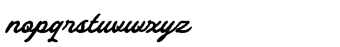 Harney Script Regular Font LOWERCASE