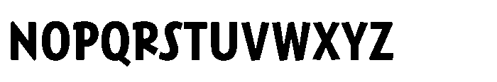 Harri Sans Condensed Bold Font UPPERCASE