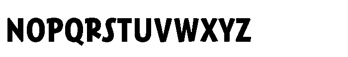 Harri Sans Condensed Bold Font LOWERCASE