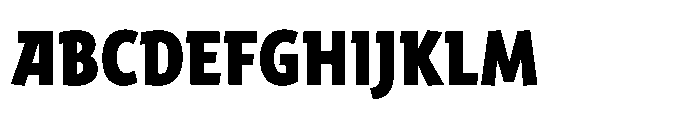 Harri Sans Condensed Extra Bold Font UPPERCASE