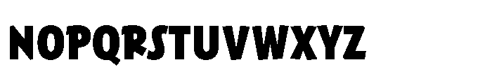 Harri Sans Condensed Extra Bold Font LOWERCASE