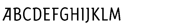 Harri Sans Condensed Light Font UPPERCASE